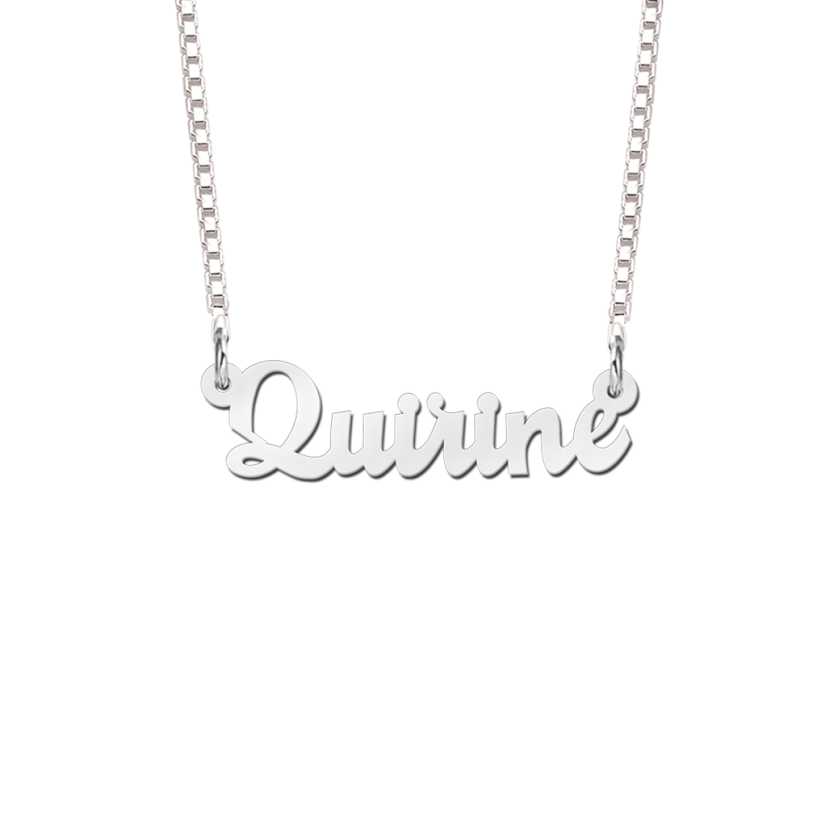 Naam ketting van zilver Quirine