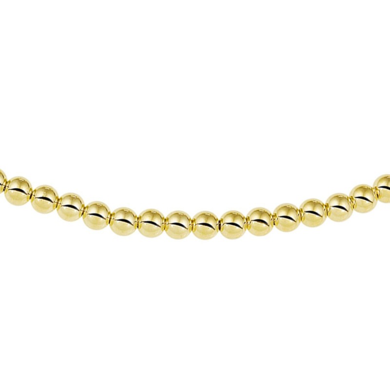 ophouden Zin Encyclopedie Gouden ketting met bolletjes 4 mm | Mostert Juweliers