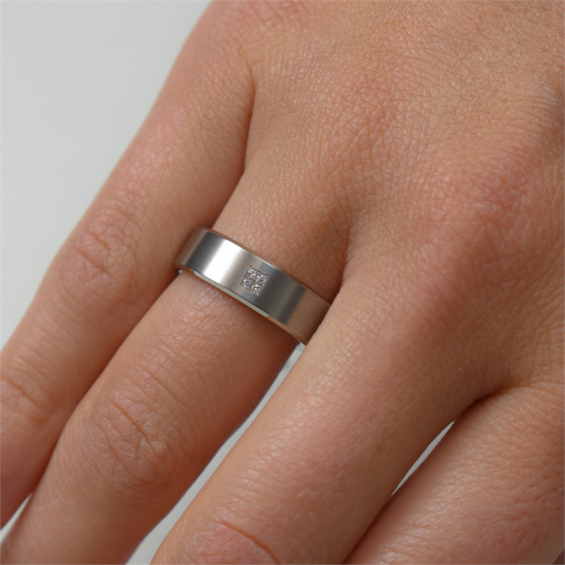 boccia-titanium-0101-12-zilverkleurige-ring-met-diamant-0-035-crt-6-mm-breed