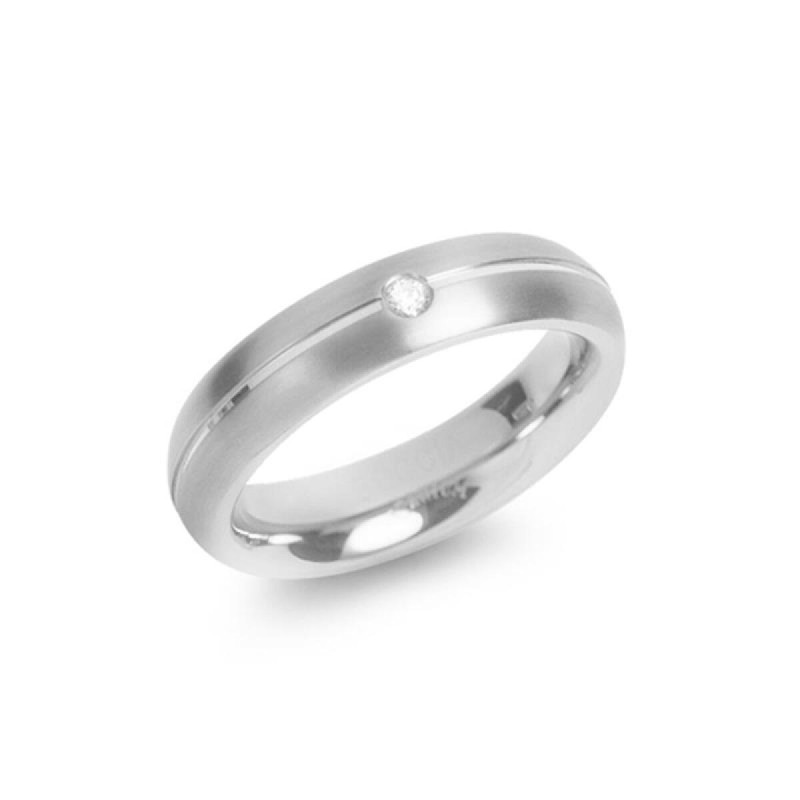 boccia-titanium-0130-05-zilverkleurige-ring-met-diamant-0-03-crt-5-mm-breed