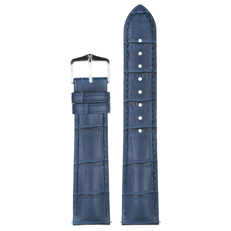 hirsch-duke-01028180nq-2-leren-horlogeband-krokodillenpatroon-donkerblauw