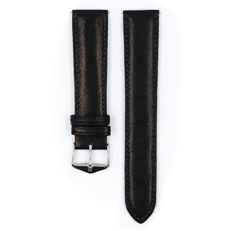 hirsch-merino-01206050-2-schapenleren-zwarte-horlogeband-donkerblauw-stiksel-18-22-mm-breed
