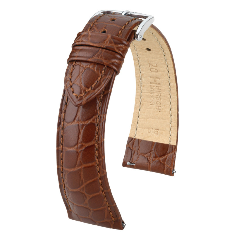 hirsch-aristocrat-03828010-2-kalfsleren-horlogeband-krokodillenpatroon-bruin-18-22-mm-breed