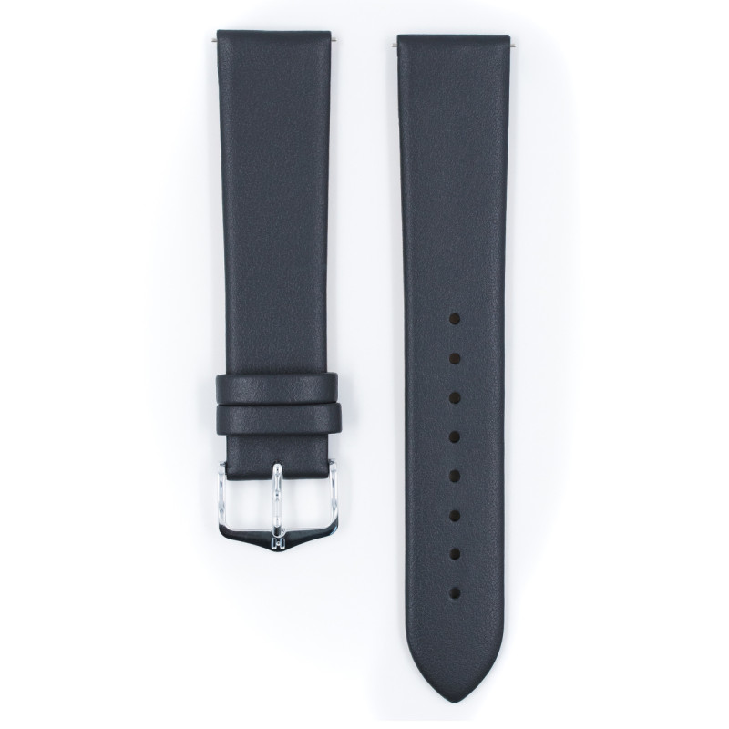 hirsch-toronto-m-03702130-2-kalfslederen-effen-grijze-horlogeband-zilverkleurig-breedte-12-14-mm