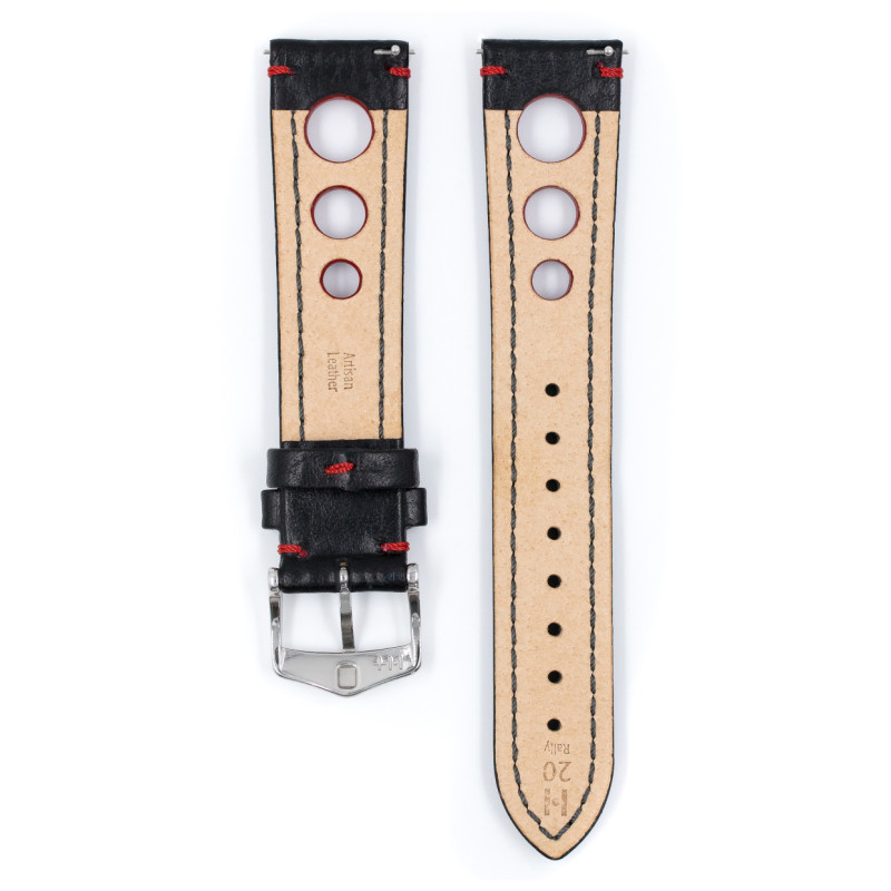 hirsch-rally-05102051-2-leren-horlogeband-zwart-perforatiepatroon-en-wit-stiksel-breedte-20-22-mm