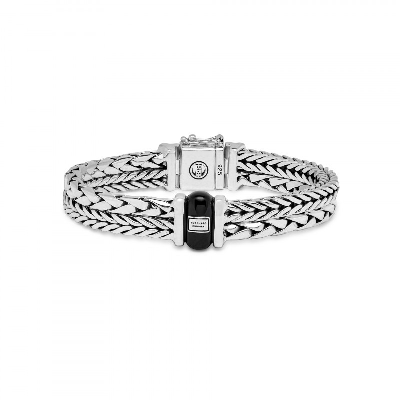 Oxideren zelfstandig naamwoord Een zin Buddha to buddha armband 105 Barbara/George Onyx bracelet silver | Mostert  Juweliers