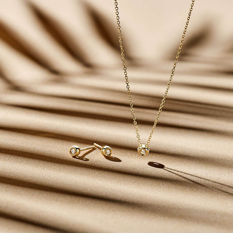 dames-edelsteen-ketting-met-diamant-14-krt-goud