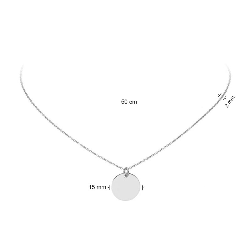 glow-102-0556-46-zilveren-ketting-met-hanger-ronde-hanger-15-mm-2-mm-breed-lengte-50-cm