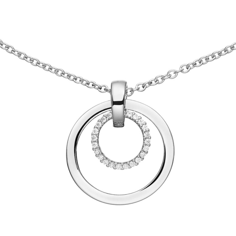 glow-102-0685-45-zilveren-ketting-met-hanger-zirkonia-cirkel-27-mm-lengte-42-5-45-5-cm
