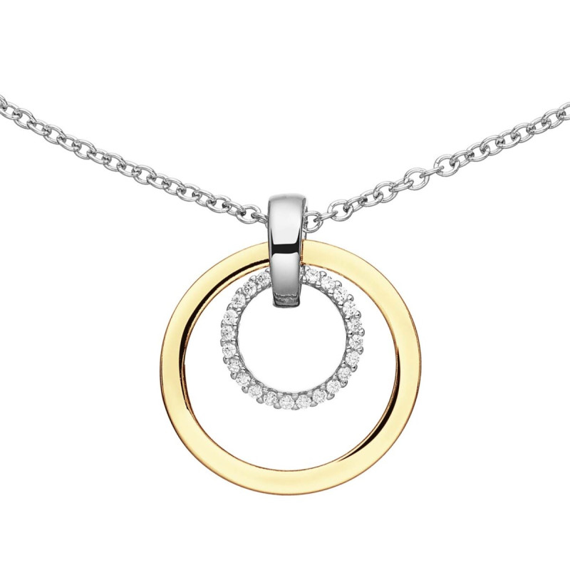 glow-102-0686-45-tricolor-ketting-met-hanger-cirkels-met-zirkonia-s-27-mm-lengte-45-cm