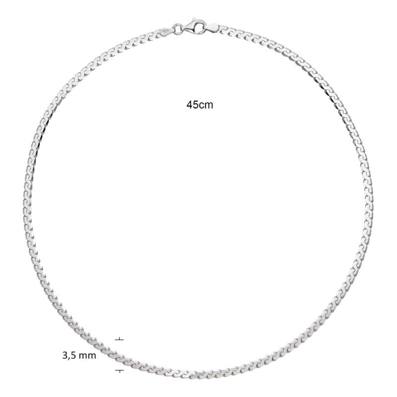 glow-102-0751-45-glanzende-925-zilveren-schakelketting-3-5-mm-breed-lengte-45-cm