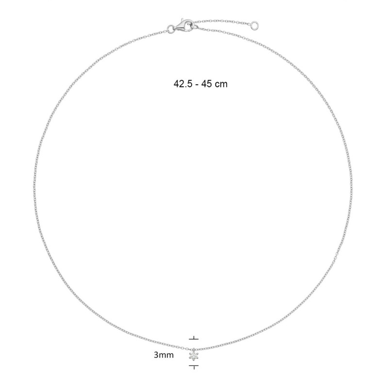 glow-102-0781-45-zilveren-ketting-met-hanger-ster-van-zirkonia-3-mm-lengte-42-5-45-cm