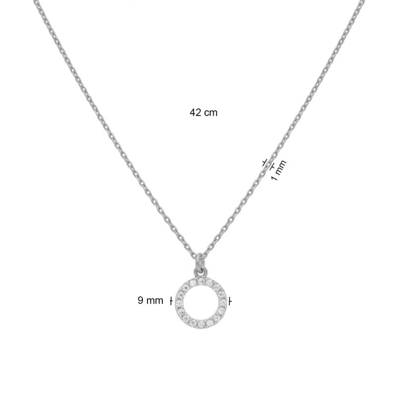 glow-102-1030-42-zilveren-ketting-met-hanger-ronde-zirkonia-1-mm-breed-lengte-42-cm