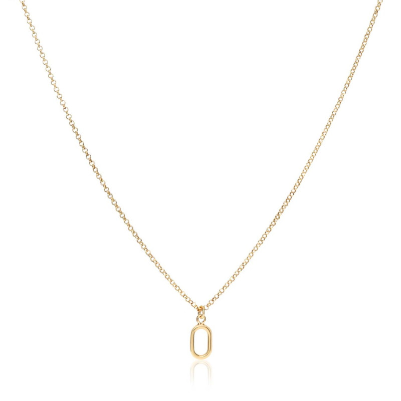 glow-102-8617-45-gold-plated-ketting-met-hanger-ovaal-11-mm-breed-lengte-45-cm