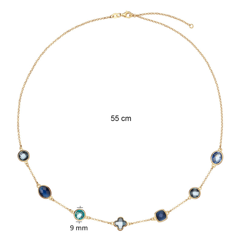 glow-102-8620-55-gold-plated-jasseron-schakelketting-met-blauwe-zirkonia-s-9-mm-lengte-55-cm