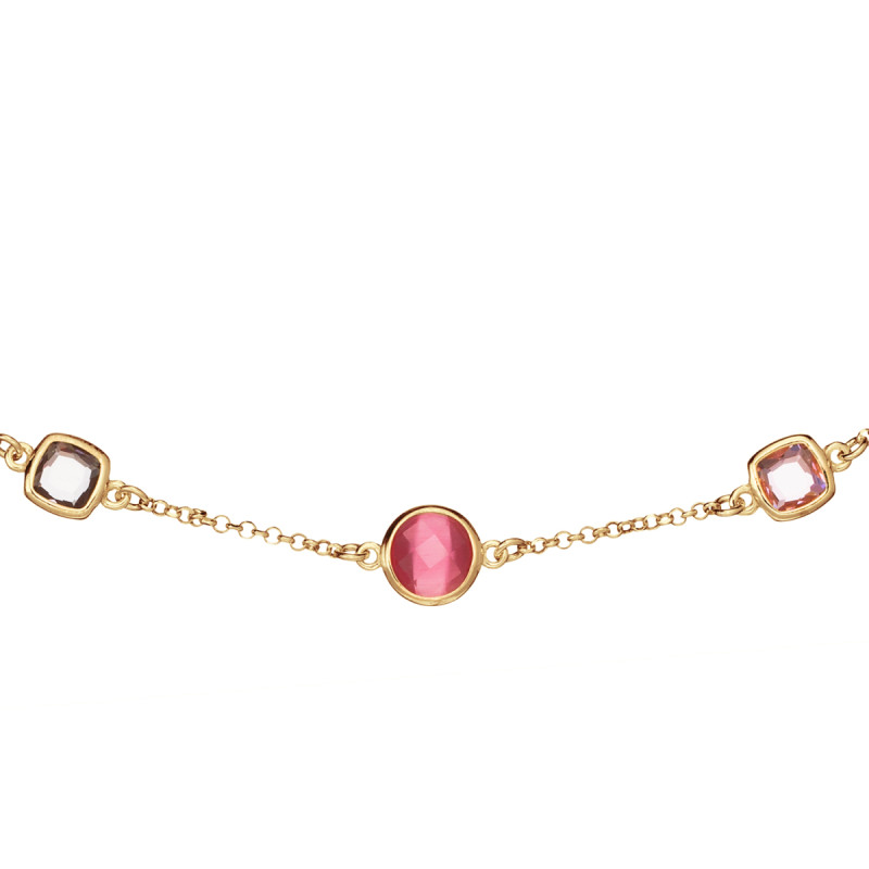 glow-102-8621-55-goudkleurige-jasseron-schakelketting-met-zirkonia-roze-en-transparant-9-mm-lengte-55-cm