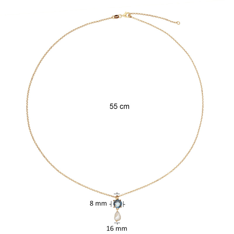glow-102-8622-55-gold-plated-jasseron-schakelketting-met-parel-en-zirkonia-lengte-55-cm