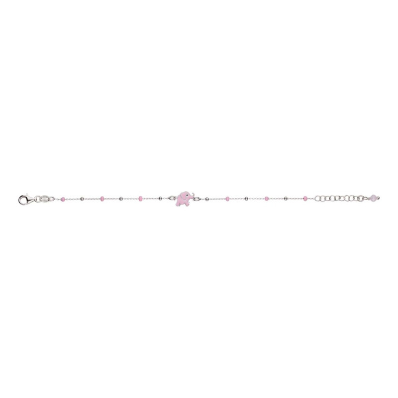 glow-104-0546-16-zilveren-armband-met-olifant-hanger-roze-emaille-7-mm-lengte-16-cm