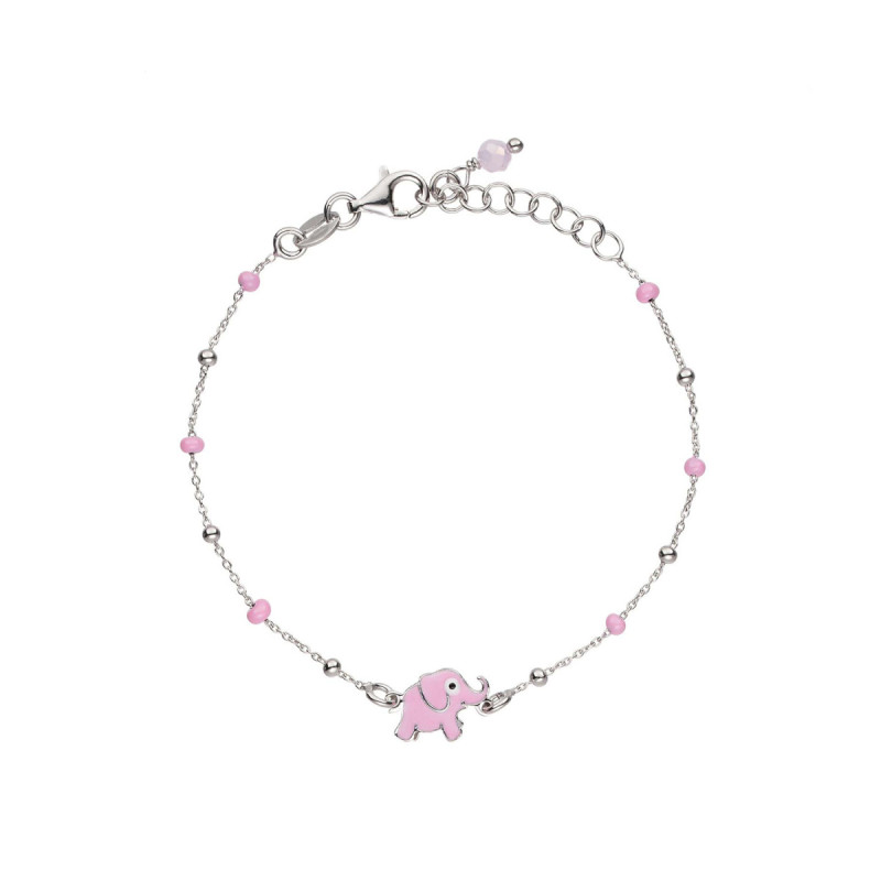 glow-104-0546-16-zilveren-armband-met-olifant-hanger-roze-emaille-7-mm-lengte-16-cm