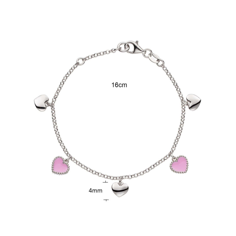 glow-104-0695-16-zilveren-schakelarmband-met-emaille-hartjes-lichtroze-accenten-4-mm-lengte-14-16-cm