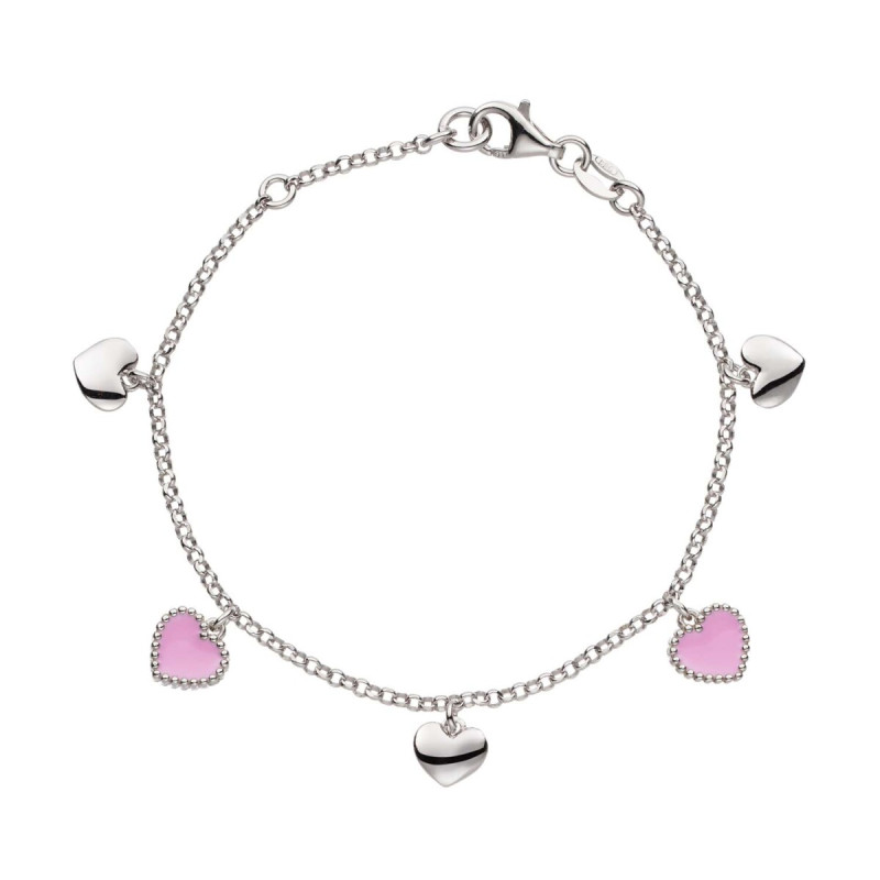 glow-104-0695-16-zilveren-schakelarmband-met-emaille-hartjes-lichtroze-accenten-4-mm-lengte-14-16-cm