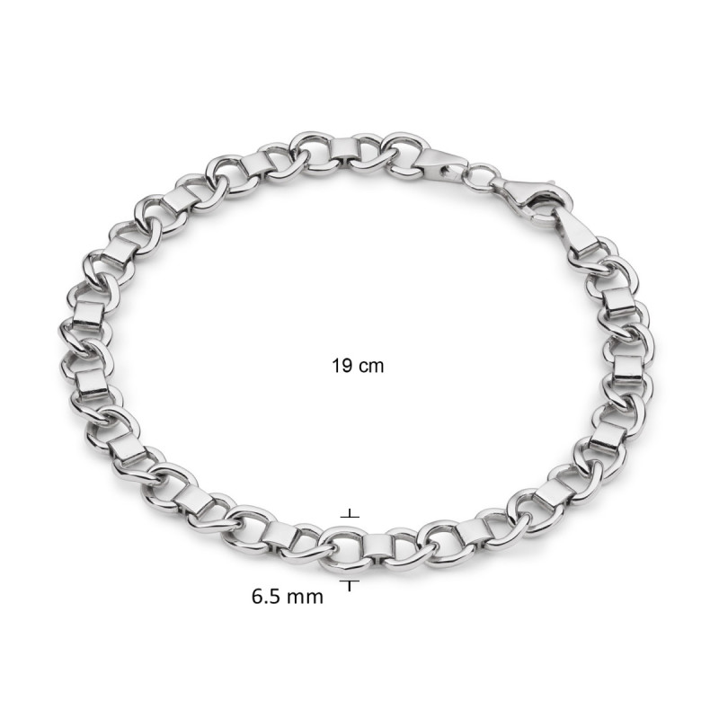 glow-104-0993-19-zilveren-gerhodineerde-schakelarmband-met-ovale-en-ronde-schakels-6-5-mm-breed-lengte-19-cm