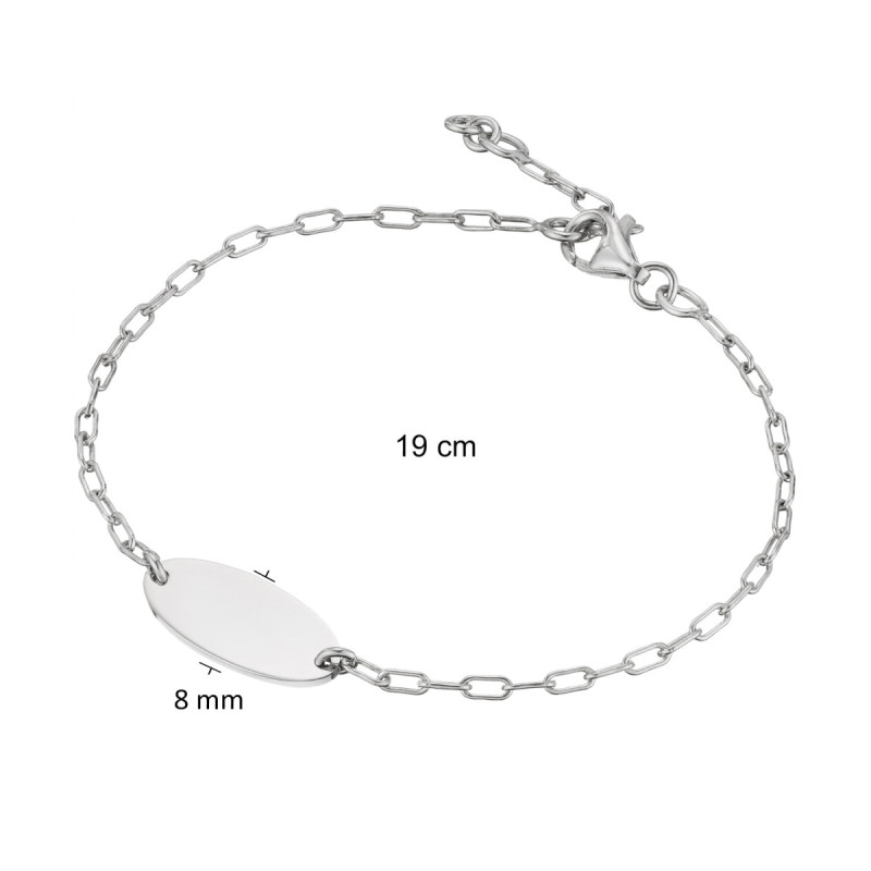 glow-104-2384-19-zilveren-gepersonaliseerde-plaatarmband-met-ovale-hanger-8-mm-lengte-19-cm