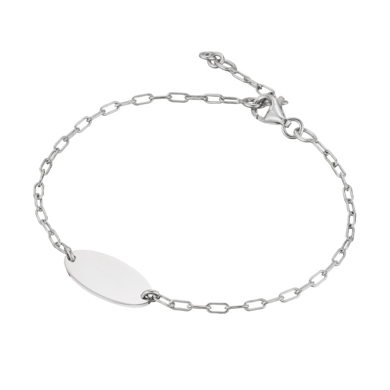 glow-104-2384-19-zilveren-gepersonaliseerde-plaatarmband-met-ovale-hanger-8-mm-lengte-19-cm