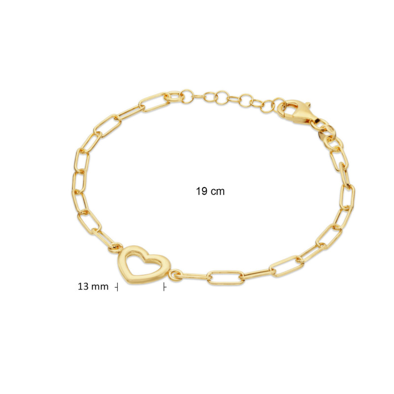 glow-104-8334-19-goudkleurige-schakelarmband-met-hartvormige-hanger-13-mm-lengte-19-cm