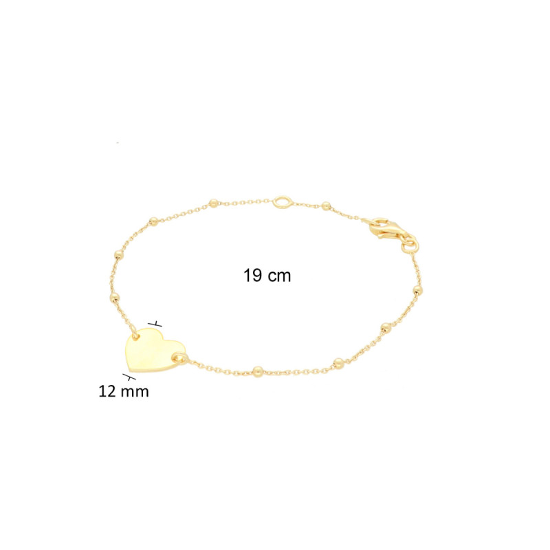 glow-104-8381-19-gold-plated-armband-met-hartvormige-hanger-12-mm-lengte-19-cm