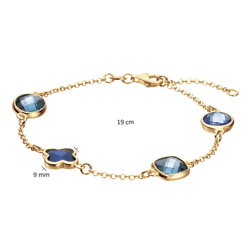 glow-104-8620-19-gold-plated-armband-met-zirkonia-klaver-hanger-blauw-9-mm-lengte-19-cm