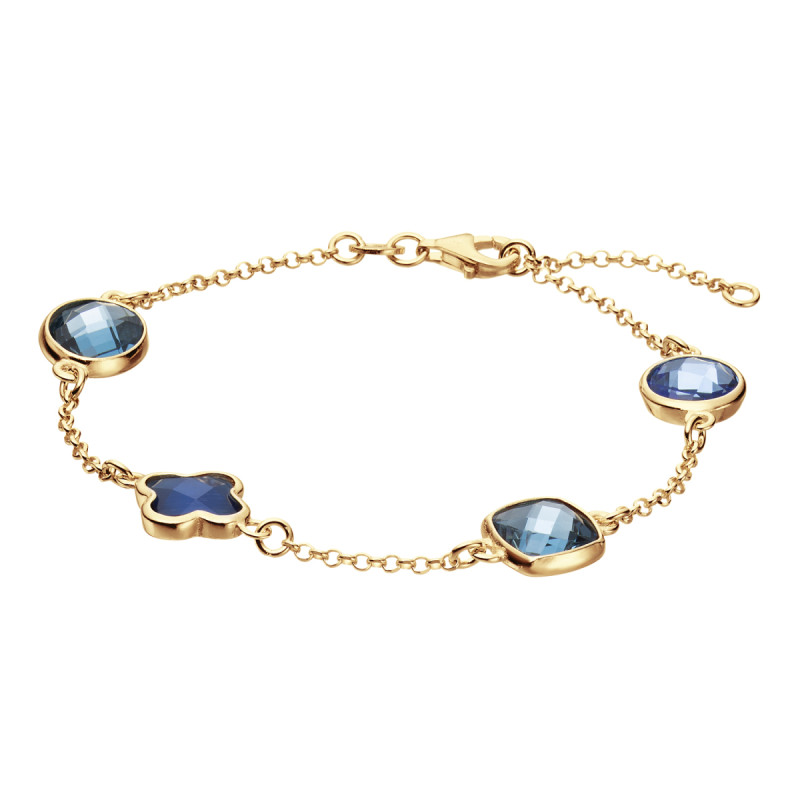 glow-104-8620-19-gold-plated-armband-met-zirkonia-klaver-hanger-blauw-9-mm-lengte-19-cm