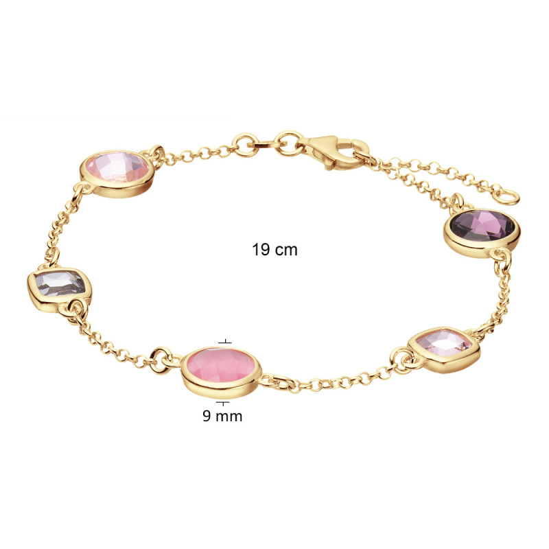 glow-104-8621-19-gold-plated-armband-met-jasseronschakel-en-zirkonia-hangers-9-mm-lengte-19-cm