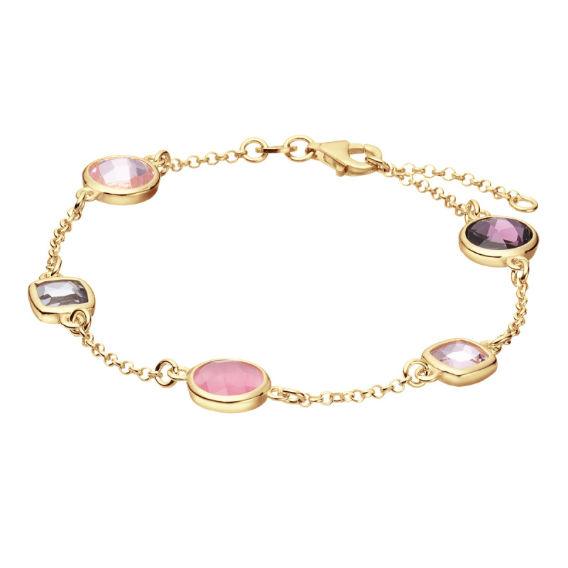 glow-104-8621-19-gold-plated-armband-met-jasseronschakel-en-zirkonia-hangers-9-mm-lengte-19-cm