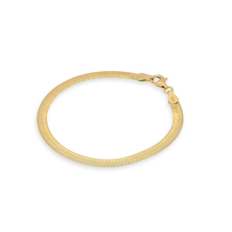 glow-104839419-goudkleurige-armband-met-slangen-schakels-en-glanzende-afwerking-4-mm-breed-lengte-19-cm