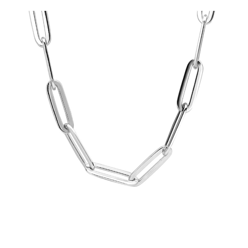 zilver-collier-paperclip-5-0-mm-45-cm