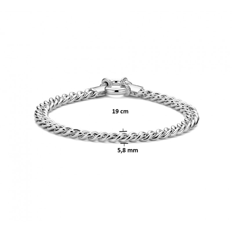 zilveren-armband-gourmet-19-cm
