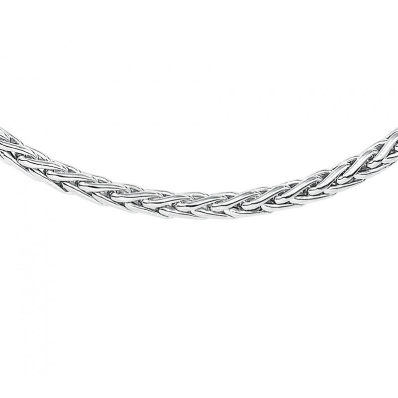 Baars Minnaar Grillig Zilveren ketting met vossestaart schakel 45 cm | Mostert Juweliers