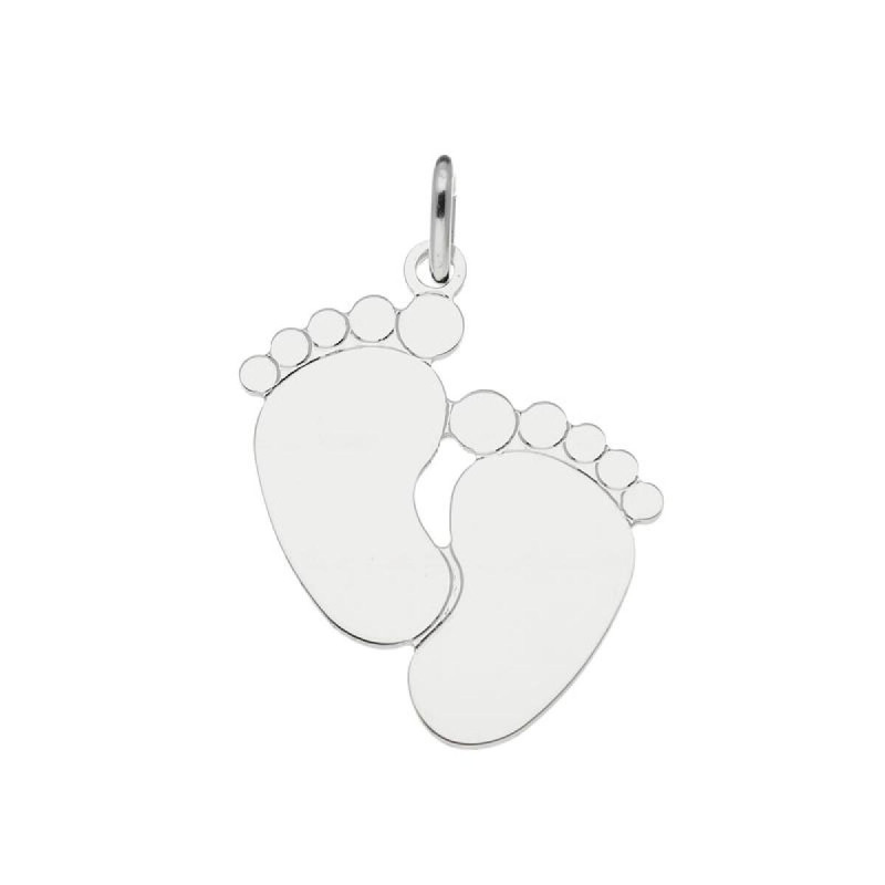 glow-142-0114-00-925-zilveren-hanger-met-baby-voetjes-en-glanzend-oppervlak-21-mm-breed-hoogte-24-mm
