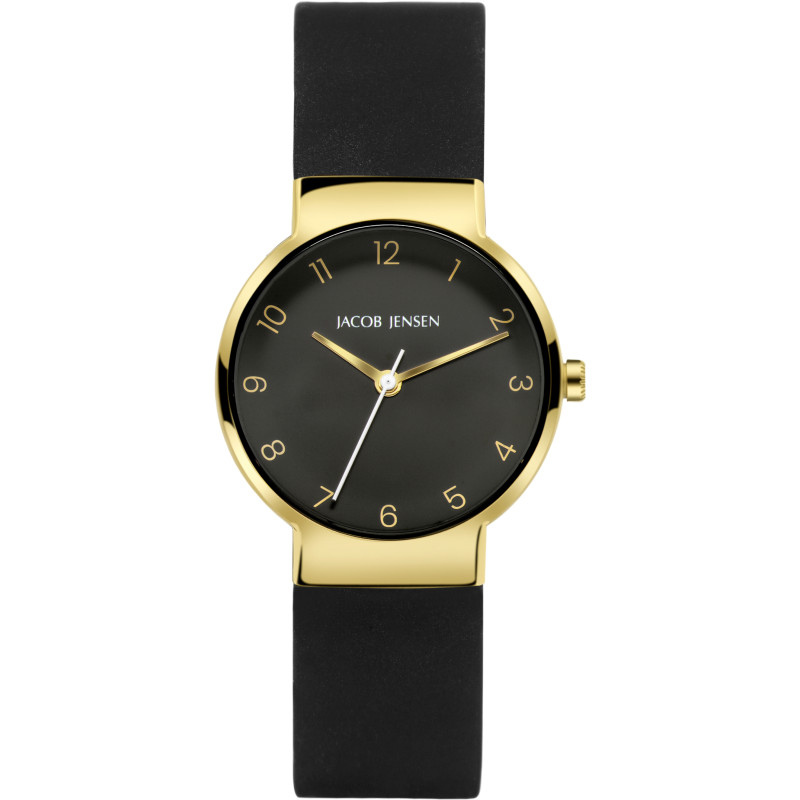 jacob-jensen-nordic-195-dameshorloge-van-goudkleurig-titanium-en-zwarte-band-o-29-mm