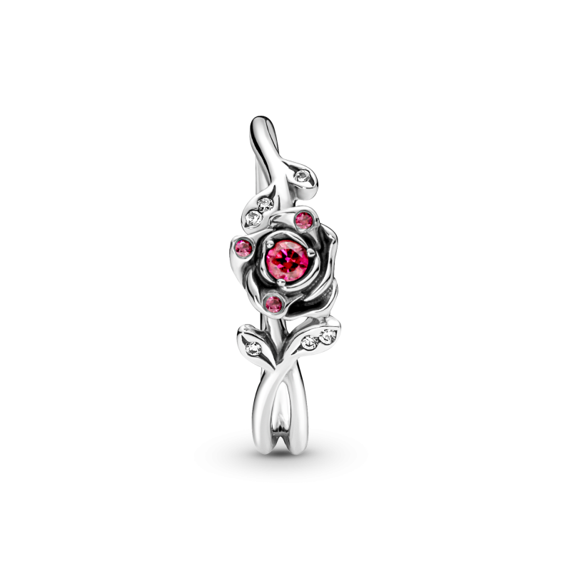 pandora-disney-190017c01-belle-en-het-beest/beauty-and-the-beast-ring-roos-met-rode-en-transparante-zirkonia-58072