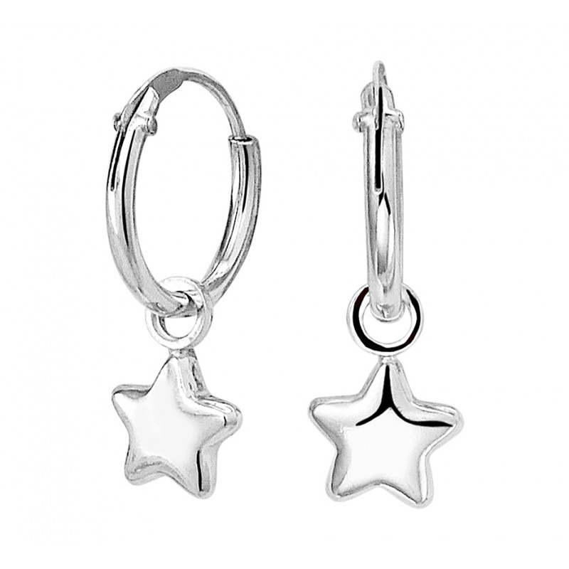 goedkoop Voorganger Overwinnen Zilveren oorbellen met hanger sterren | Mostert Juweliers