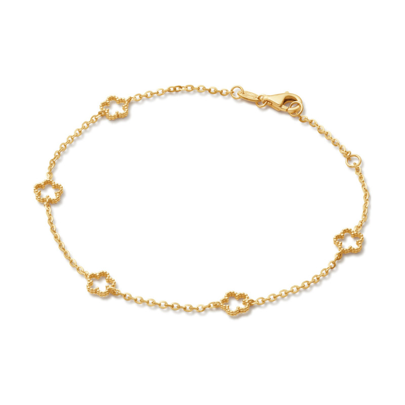 glow-204-0941-19-gouden-armband-met-hanger-klaverachtige-vormen-glanzend-5-mm-breed-lengte-19-cm