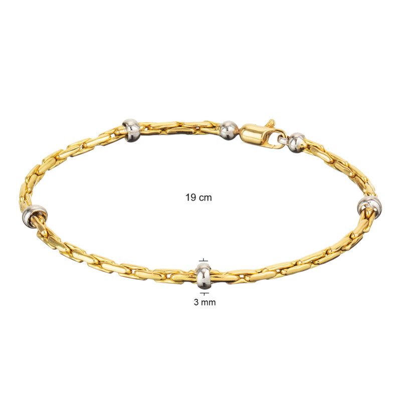 glow-204-2230-19-bicolor-schakelarmband-met-vossenstaartschakel-3-mm-breed-lengte-19-cm