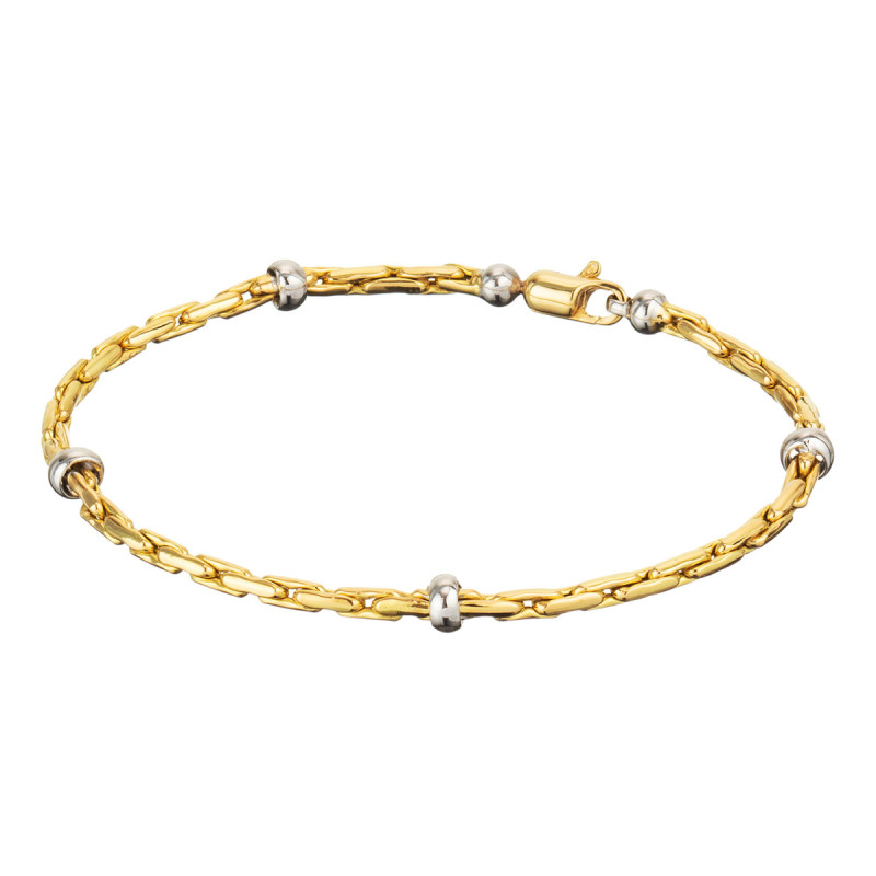 glow-204-2230-19-bicolor-schakelarmband-met-vossenstaartschakel-3-mm-breed-lengte-19-cm