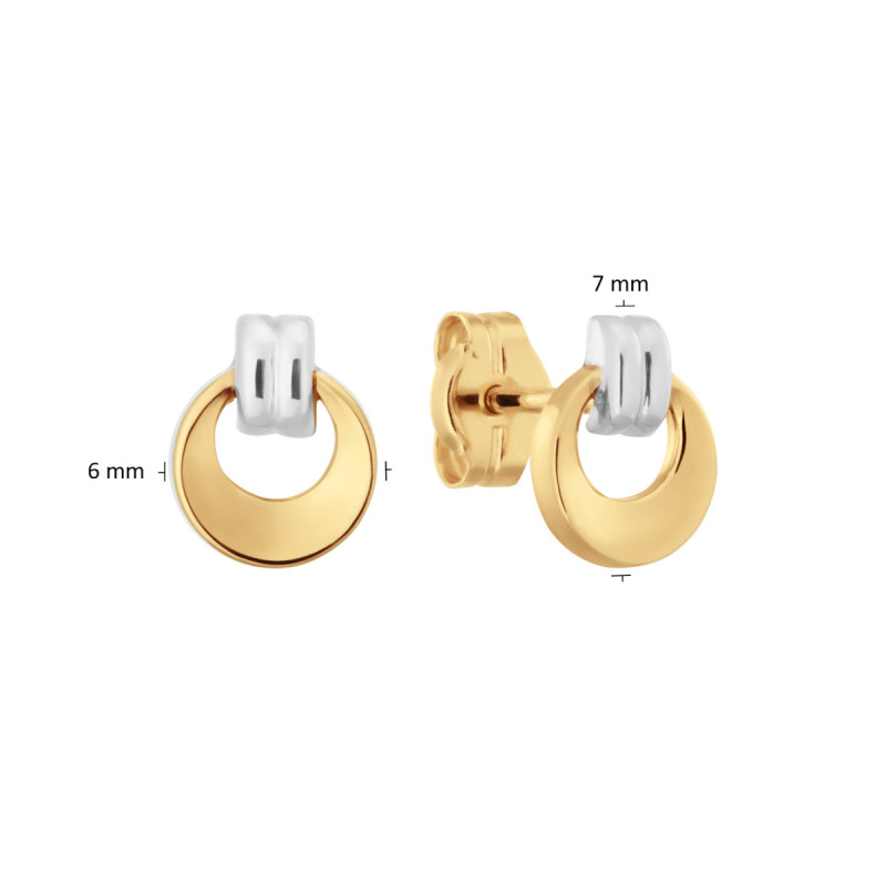 glow-206501100-bicolor-ronde-oorstekers-van-goud-en-witgoud-met-glanzende-afwerking-diameter-6-mm
