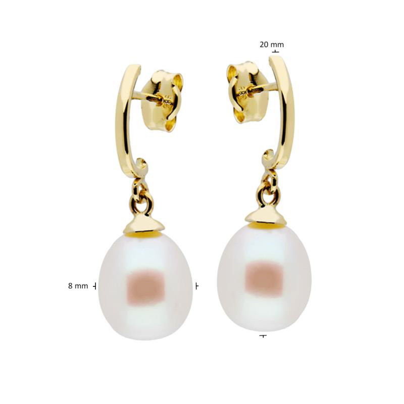 glow-206505400-gouden-oorhangers-met-imitatieparel-8-mm-breed-hoogte-20-mm