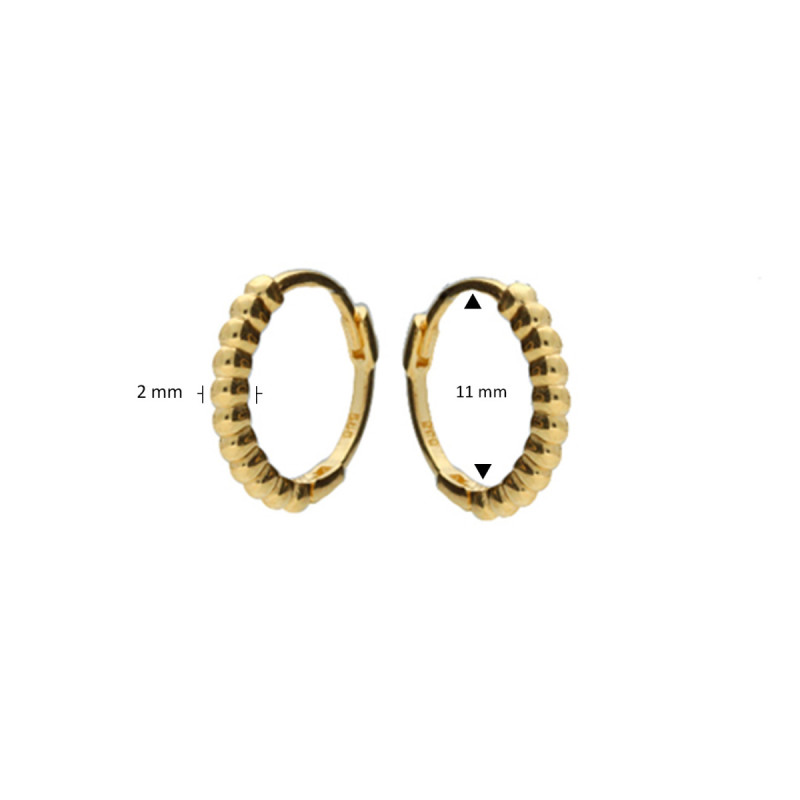 glow-207208400-gouden-oorringen-met-geribbelde-textuur-2-mm-breed-diameter-11-mm