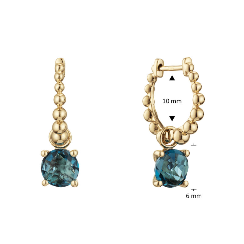 glow-207230100-gouden-oorbellen-met-briljant-geslepen-blauwe-topaas-diameter-10-mm