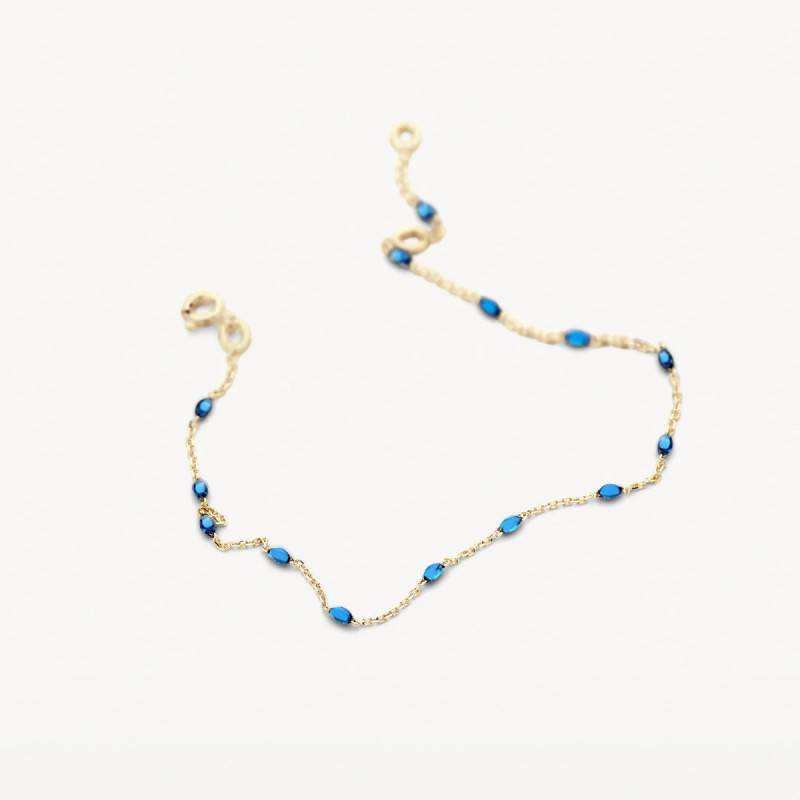 blush-2226yrb-gouden-armband-met-blauwe-resin-stenen-0-7-mm-breed-lengte-16-5-18-5-cm